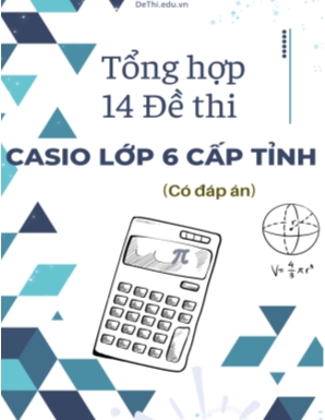 Tổng hợp 14 Đề thi Casio Lớp 6 cấp tỉnh (Có đáp án)